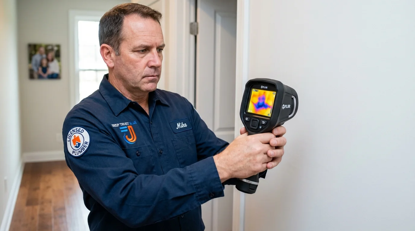 Thermal imaging leak detection by Johns Plumbing LLC in Barceloneta